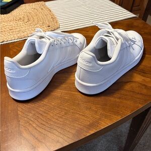 adidas Women's White Leather Sneakers